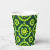 Summer Vibes Paper Cup Circles Design Pappbecher (Vorderseite)