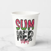 Summer Vibes Paper Cup Pappbecher (Vorderseite)