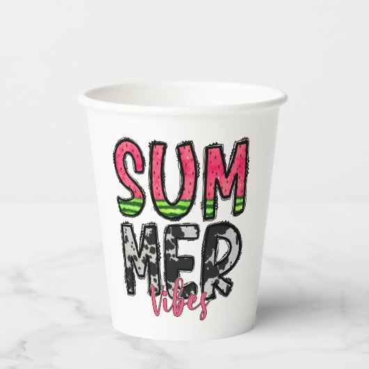 Summer Vibes Paper Cup Pappbecher (Vorderseite)