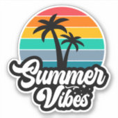 Summer Vibes Paradise-32922 Aufkleber (Vorderseite)