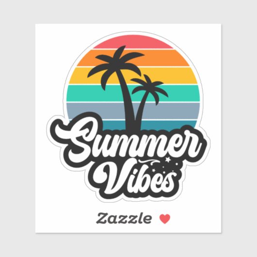 Summer Vibes Paradise-32922 Aufkleber (Blatt)