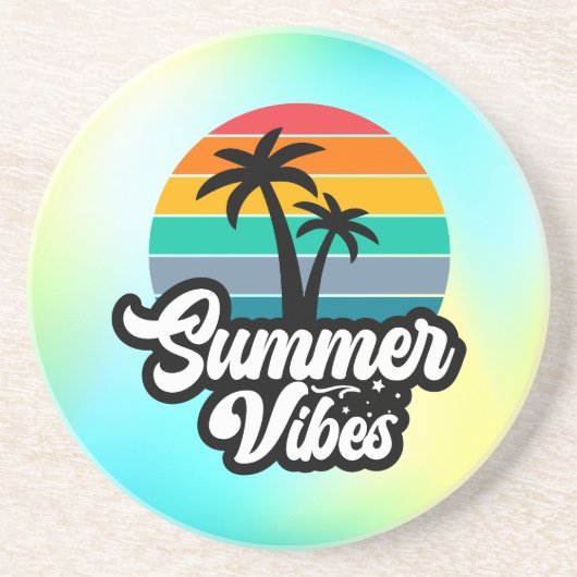 Summer Vibes Paradise-32922 Getränkeuntersetzer (Vorne)