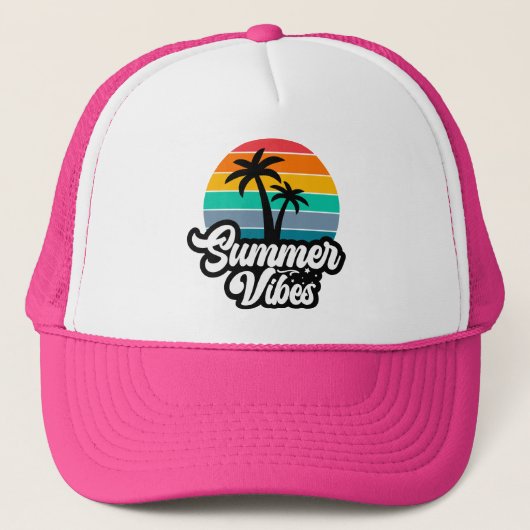 Summer Vibes Paradise-32922 Truckerkappe (Vorderseite)