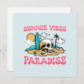 Summer Vibes Paradise - Skull (Vorne/Hinten)