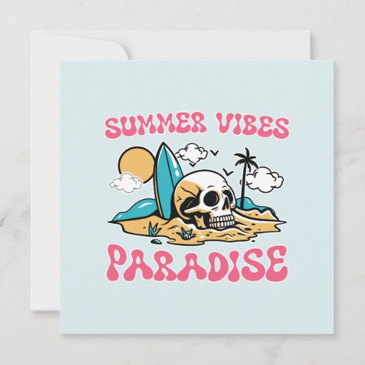 Summer Vibes Paradise - Skull (Vorderseite)