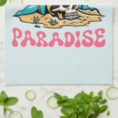 Summer Vibes Paradise - Skull Geschirrtuch (Gefaltet)