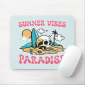 Summer Vibes Paradise - Skull Mousepad (Mit Mouse)