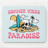 Summer Vibes Paradise - Skull Mousepad (Vorne)