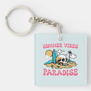Summer Vibes Paradise - Skull Schlüsselanhänger