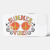 Summer Vibes Peace Sonnenbrille Case-Mate iPhone Hülle (Rückseite (Horizontal))