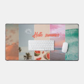 Summer Vibes: Personalisierte Schreibtischmatte fü (Tastatur & Maus)