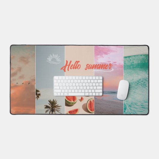 Summer Vibes: Personalisierte Schreibtischmatte fü (Tastatur & Maus)