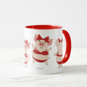 Summer Vibes Pigs in Bikinis Tasse (VorderseiteRechts)