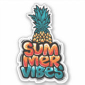 Summer Vibes Pineaple Vinyl Stickers Aufkleber (Vorderseite)