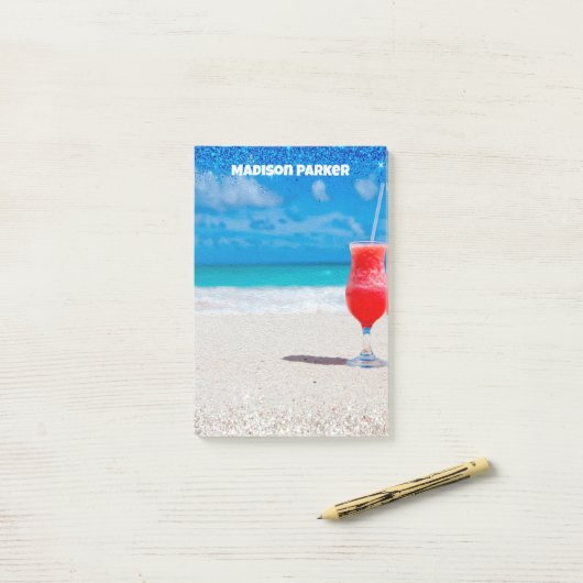 Summer Vibes Post-it Klebezettel (Auf Schreibtisch)