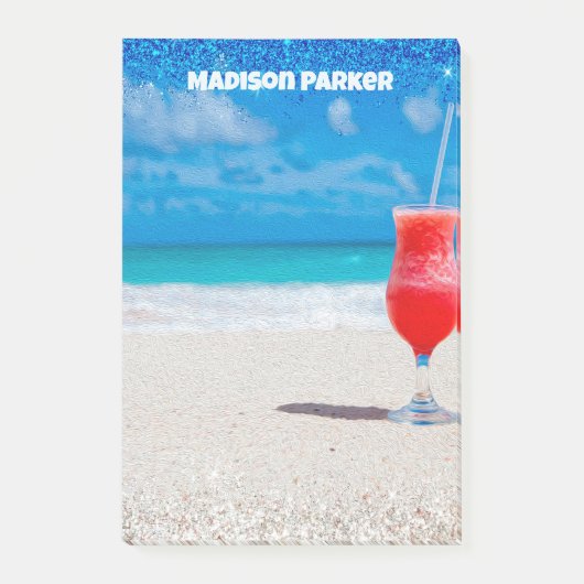 Summer Vibes Post-it Klebezettel (Vorderseite)