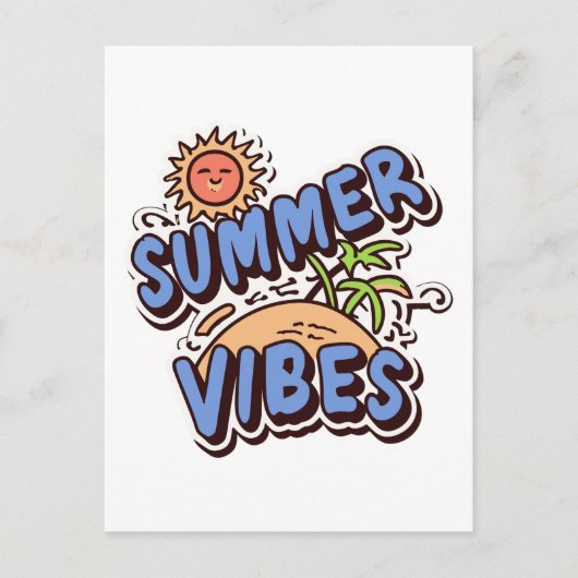 Summer Vibes Postkarte (Vorderseite)