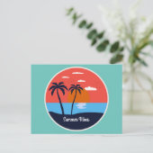 Summer Vibes Postkarte (Stehend Vorderseite)