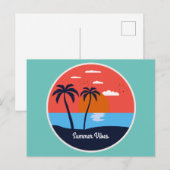 Summer Vibes Postkarte (Vorne/Hinten)
