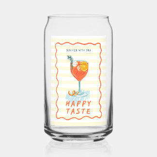 Summer Vibes Printed Glass – Tropical Drinkware Dosenglas