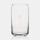 Summer Vibes Printed Glass – Tropical Drinkware Dosenglas (Rückseite)