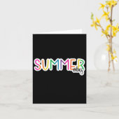 Summer Vibes Rainbow Design Sticker Karte (Gelbe Blume)