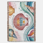 Summer Vibes Retro Beach Illustration Decke (Vorderseite Vertikal)