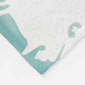 Summer Vibes Retro Beach Illustration Fleecedecke (Ecke)