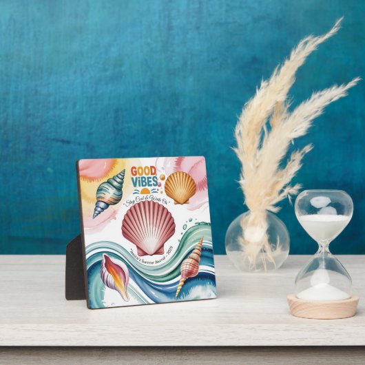 Summer Vibes Retro Beach Illustration Fotoplatte (InSitu)