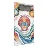 Summer Vibes Retro Beach Illustration Mini Klemmbrett (Schrägansicht)