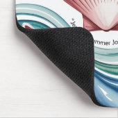 Summer Vibes Retro Beach Illustration Mousepad (Ecke)