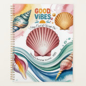 Summer Vibes Retro Beach Illustration Planer (Vorderseite)