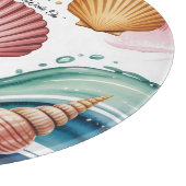 Summer Vibes Retro Beach Illustration Schneidebrett (Ecke)