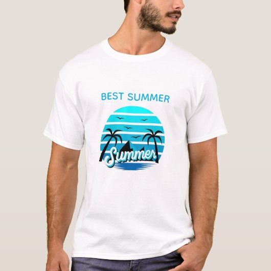 Summer Vibes Retro Design t-shirt design (Vorderseite)