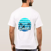 Summer Vibes Retro Design t-shirt design (Rückseite)