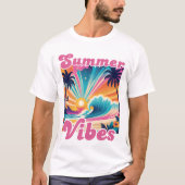 Summer Vibes Retro Graphic T-Shirt (Vorderseite)