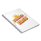 Summer Vibes Retro Notizblock (Rechte Seite)