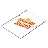 Summer Vibes Retro Notizblock (Linke Seite)