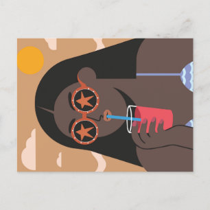 Summer Vibes - Retro Pop Postkarte