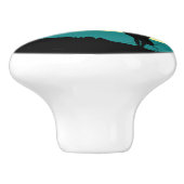 Summer Vibes Retro Silhouette Keramikknauf (Seitenansicht)