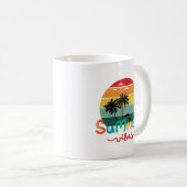 Summer Vibes Retro Sunset Kaffeetasse (VorderseiteRechts)