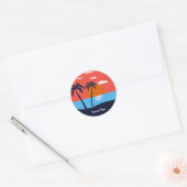 Summer Vibes Runder Aufkleber (Umschlag)