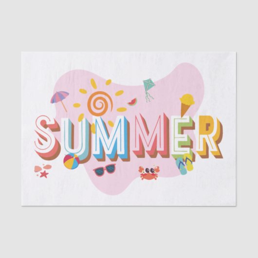 Summer Vibes Seidenpapier (Vorderseite)