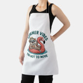 Summer Vibes Sloth Funny Lazy Float Schürze (InSitu)