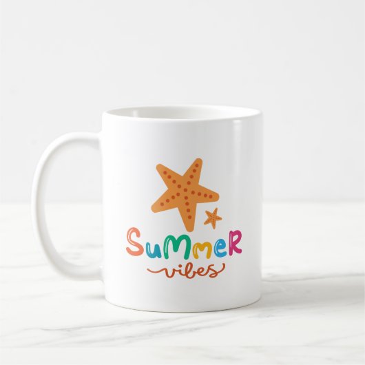 Summer Vibes Starfish Kaffeetasse (Links)