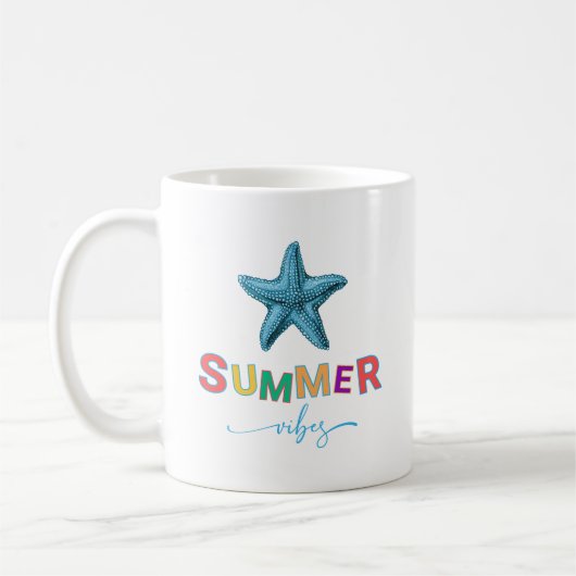 Summer Vibes Starfish Kaffeetasse (Links)