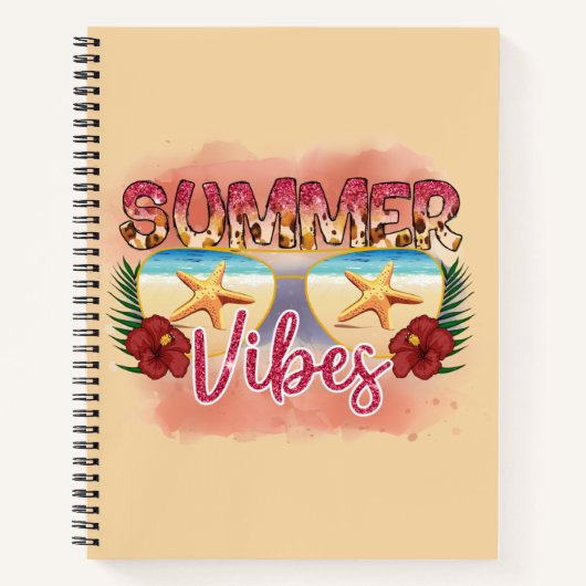 Summer Vibes | Starfish | Küstenstrand Notizblock (Vorderseite)