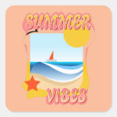 Summer Vibes Sticker (Vorderseite)