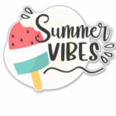 Summer Vibes Sticker (Vorderseite)