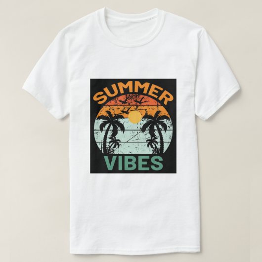 "Summer vibes" T-Shirt (Design vorne)